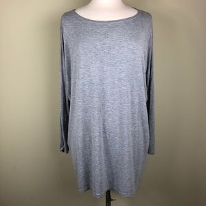 Piko 1988 Grey Oversized Slouchy Long Sleeve Tee